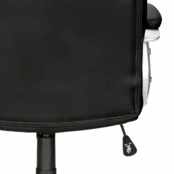 Kunstleder Bürosesseö in Schwarz & Chrom - Bicarion