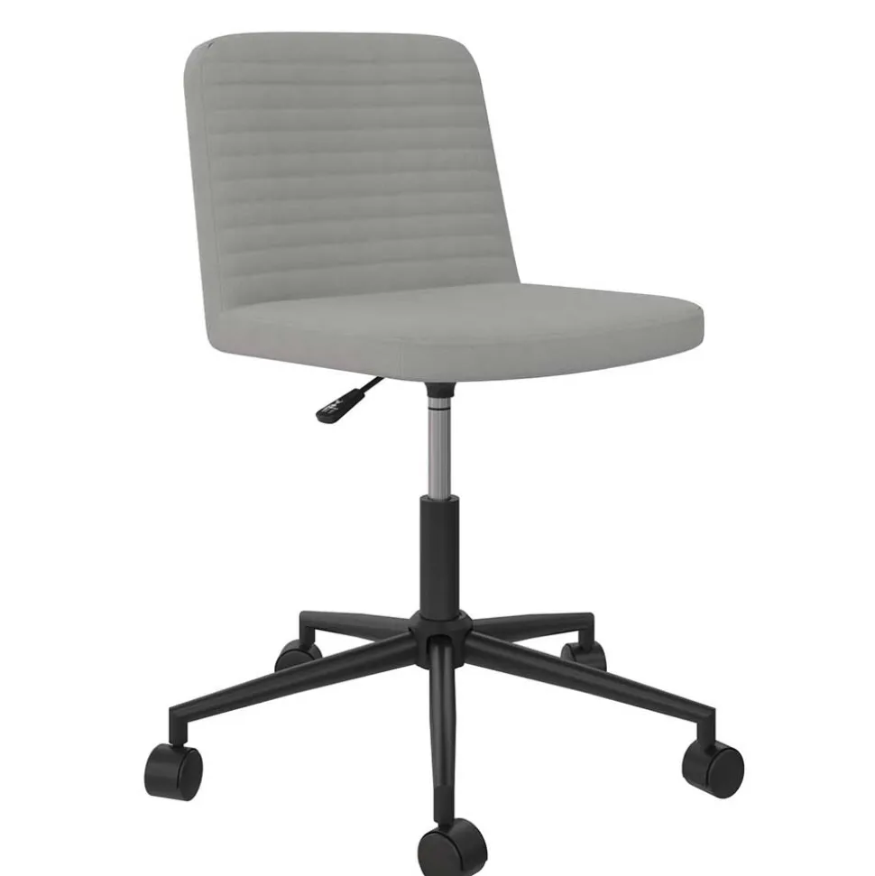 Kunstleder Bürostuhl in Grau - Ecero