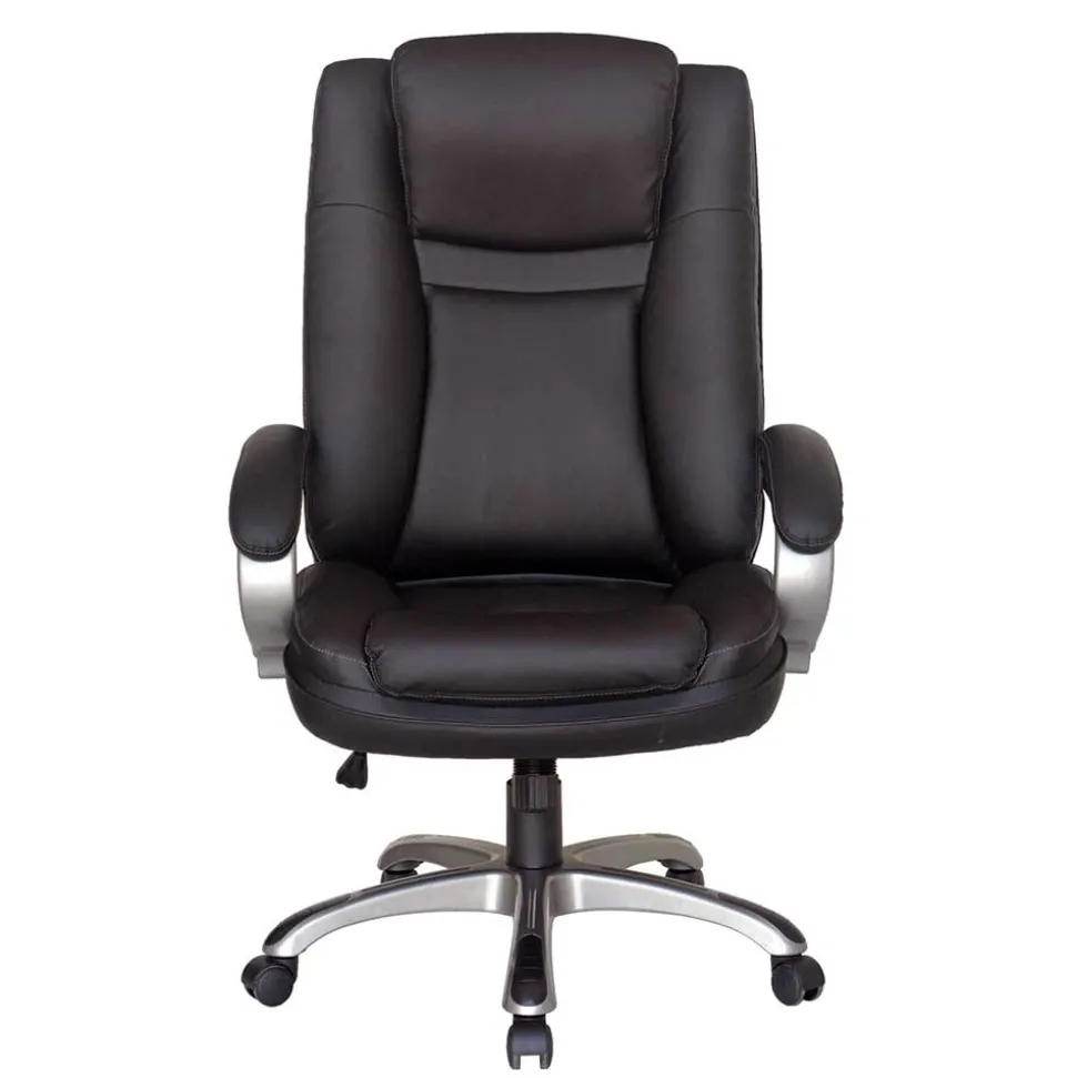 Kunstleder Chefsessel klassisch in Schwarz - Jarne