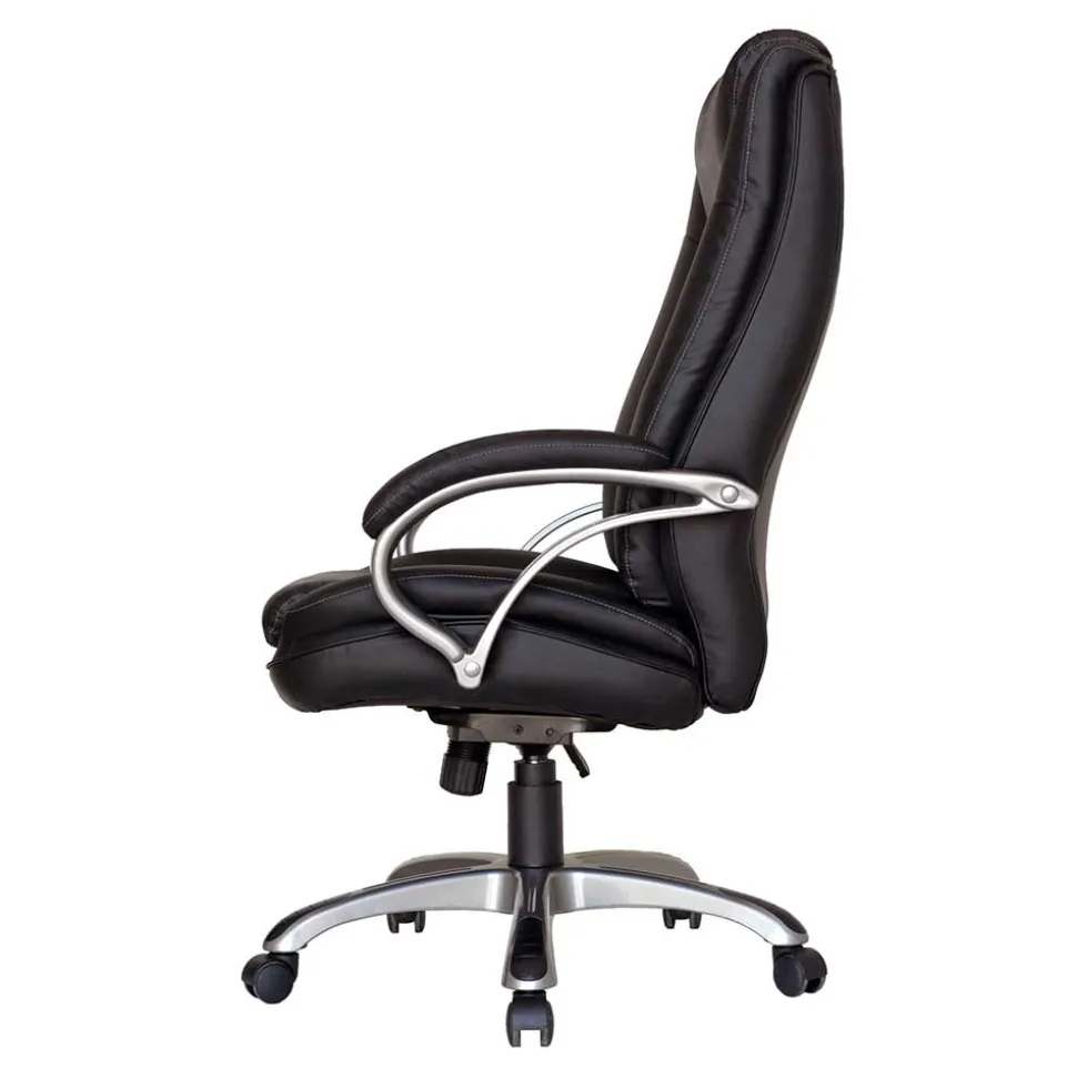 Kunstleder Chefsessel klassisch in Schwarz - Jarne