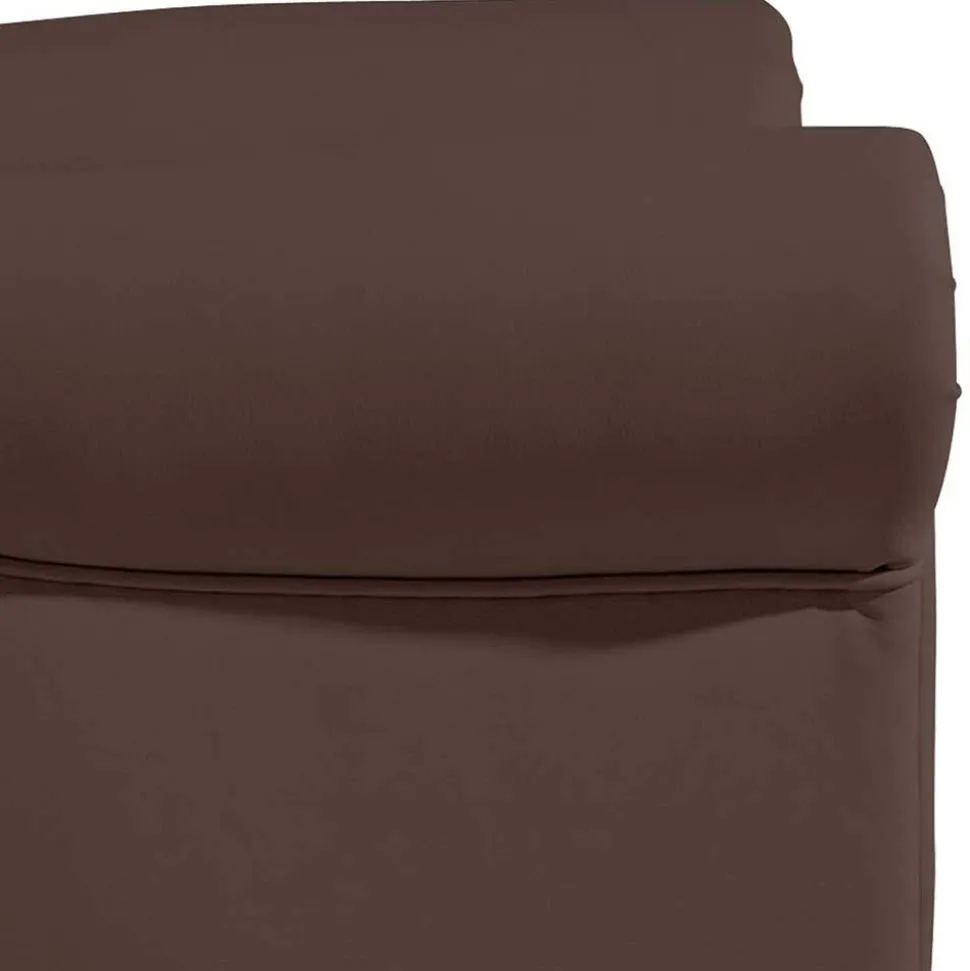 Kunstleder Ohrensessel in Braun - Ziller