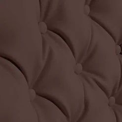 Kunstleder Ohrensessel in Braun - Ziller