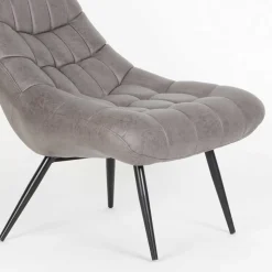 Kunstleder Sessel ohne Armlehnen mit Quadratsteppung - Gabryel