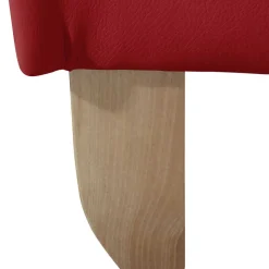 Kunstleder-Ohrensessel in Rot - Ponzas