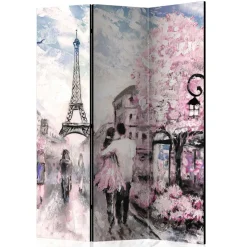 Kunstmotiv Paravent mit Romantikszene in Paris - Estern