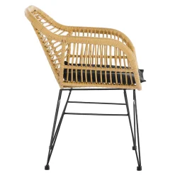 Kunstrattan Armlehnstuhl in Beige - Olessa (2er Set)