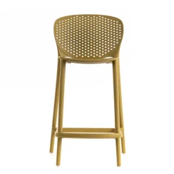 Kunststoff Barstühle in Gelb - Vlatu (2er Set)