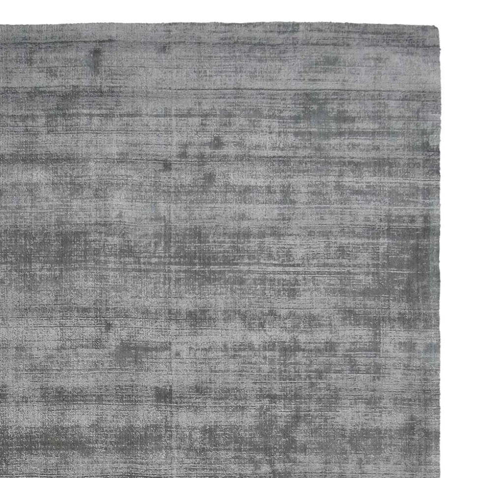 Kurzflor Teppich in Grau und Mintgrün - Acira