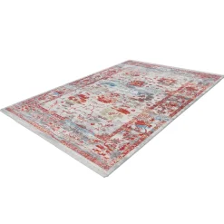 Kurzflor Teppich mit Vintage Orient Motiv - Java