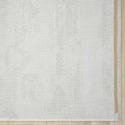 Kurzfloriger Teppich in Beige & Creme - Helsico