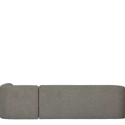 L Sofa im Skandi Design in Grau Chenille - Grandessa