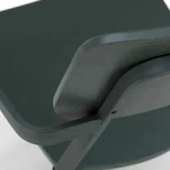 Lackierter Armlehnstuhl in Grün - Nevers (4er Set)