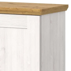 Landhaus Anrichte in Holzoptik Lärche Weiß - Tocella