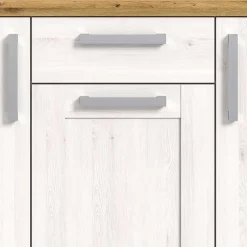 Landhaus Anrichte in Holzoptik Lärche Weiß - Tocella