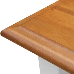 Landhaus Ausziehtisch in Weiß und Eiche - Bordona