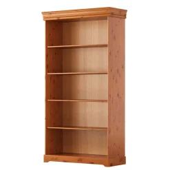 Landhaus Bücherregal aus Kiefer Massivholz - Lusanne