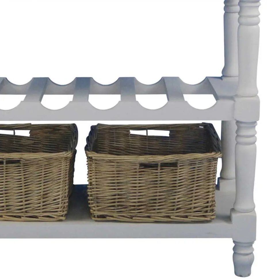 Landhaus Beistelltisch Cultures in Weiß