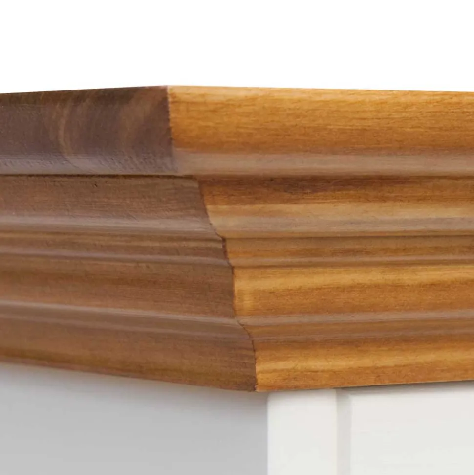 Landhaus Buffet in Weiß mit Eiche - Bordona