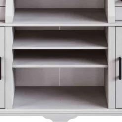 Landhaus Buffetschrank in Weiß Kiefer gewachst - Curcay