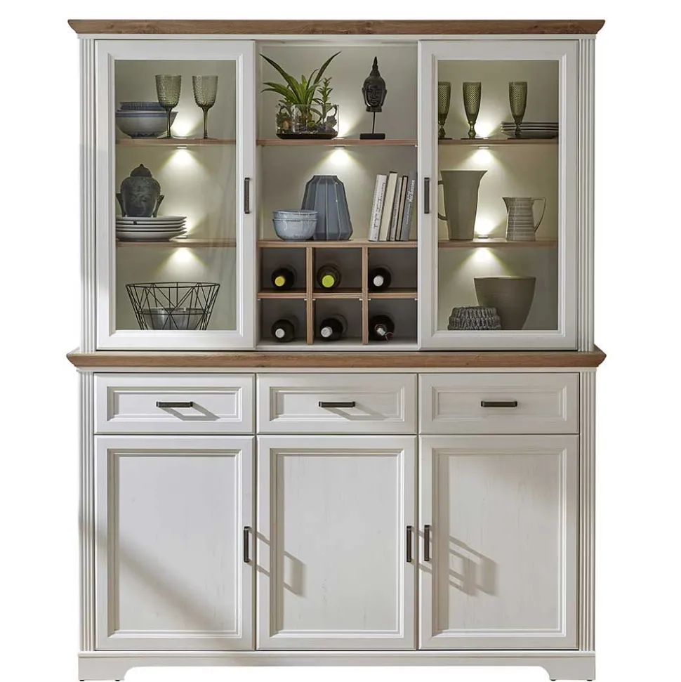 Landhaus Buffetschrank mit Beleuchtung - Sinolita