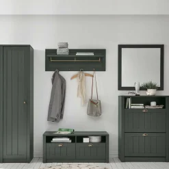 Landhaus Dielenmöbel in Dunkelgrün - Niestov (fünfteilig)