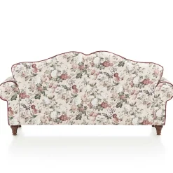 Landhaus Dreisitzer Sofa mit Blumen - Baonga