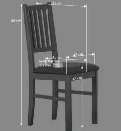 Landhaus Essgruppe in Grau - Nepplan (fünfteilig)