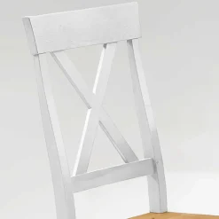 Landhaus Essgruppe Sibiuta in Weiß Kiefer massiv (vierteilig)