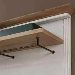 Landhaus Garderoben Set in Weiß - Nurelcas (fünfteilig)