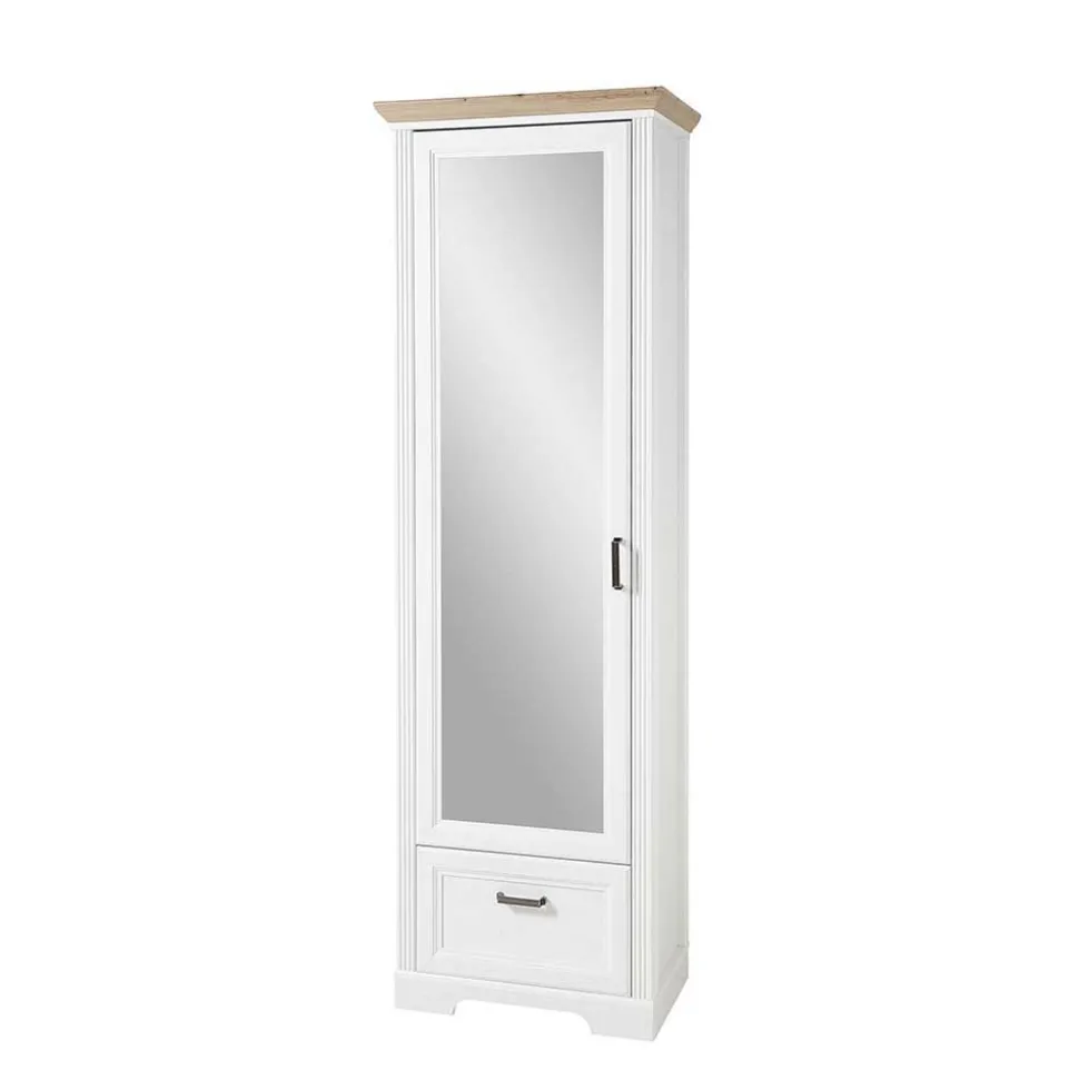 Landhaus Garderoben Set in Weiß - Nurelcas (fünfteilig)