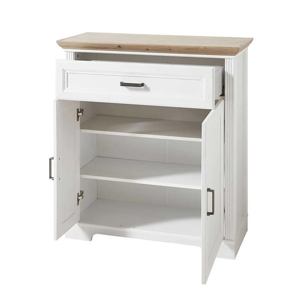 Landhaus Garderoben Set mit 2 Paneelen - Nurelcas I (vierteilig)