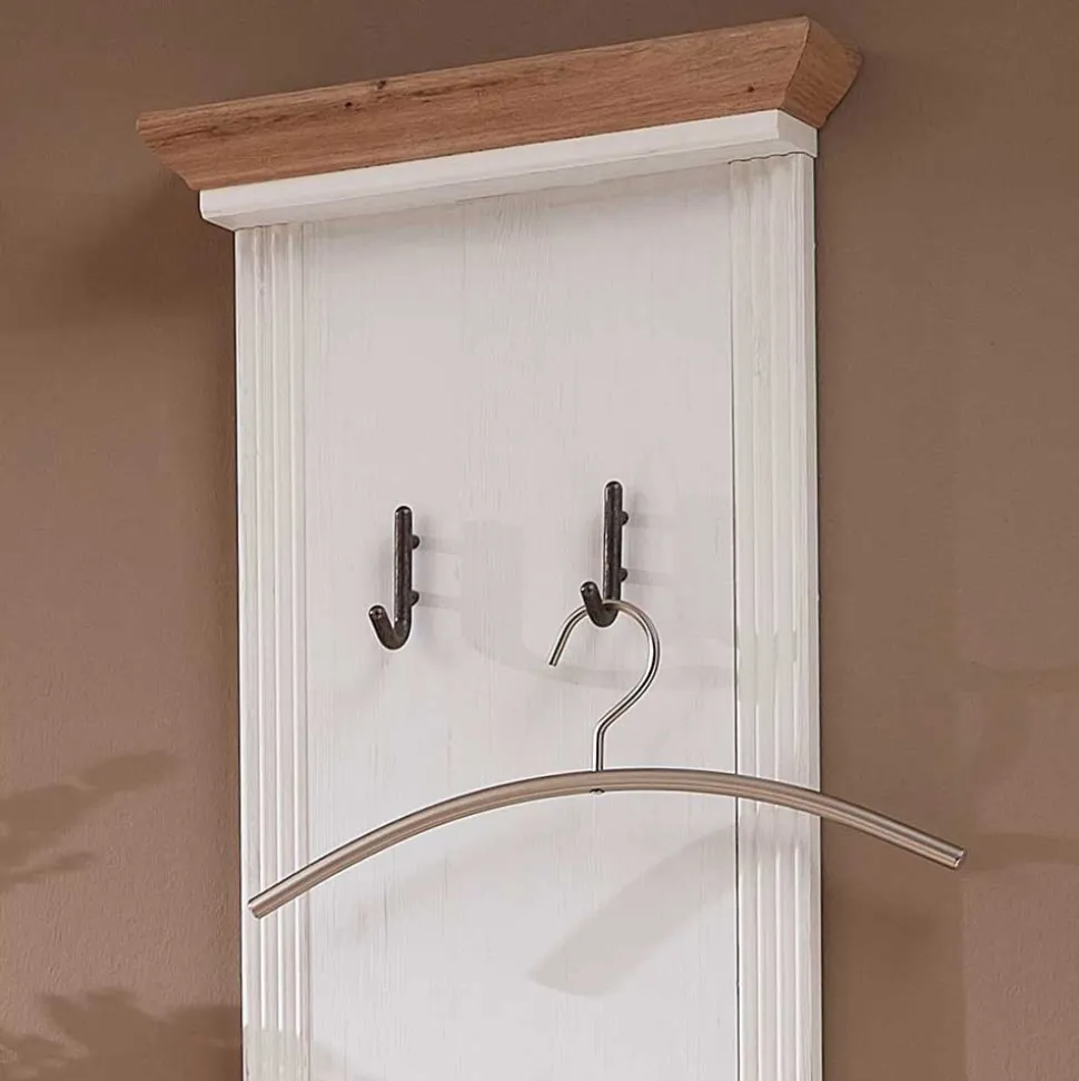 Landhaus Garderoben Set mit 2 Paneelen - Nurelcas I (vierteilig)