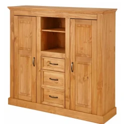 Landhaus Highboard aus Kiefer Massivholz - Major