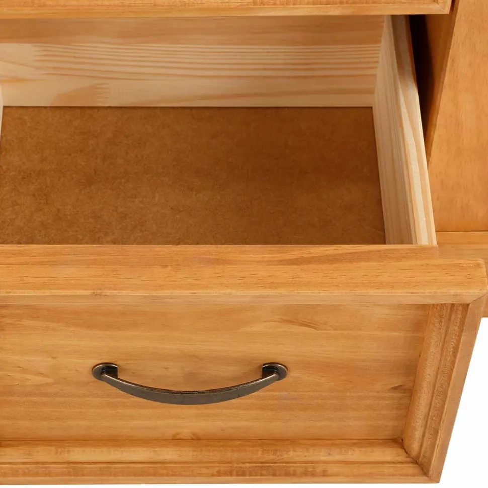 Landhaus Highboard aus Kiefer Massivholz - Major