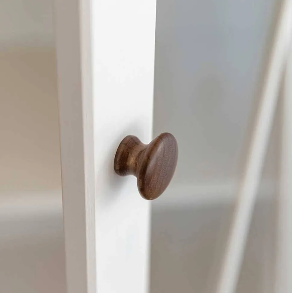 Landhaus Highboard aus Kiefer zweifarbig - Zalya