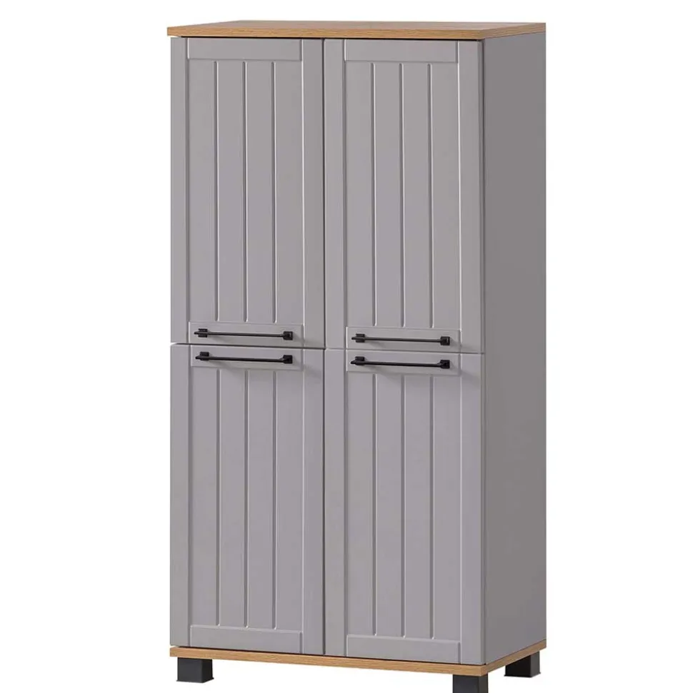 Landhaus Highboard fürs Bad 4-türig - Benja