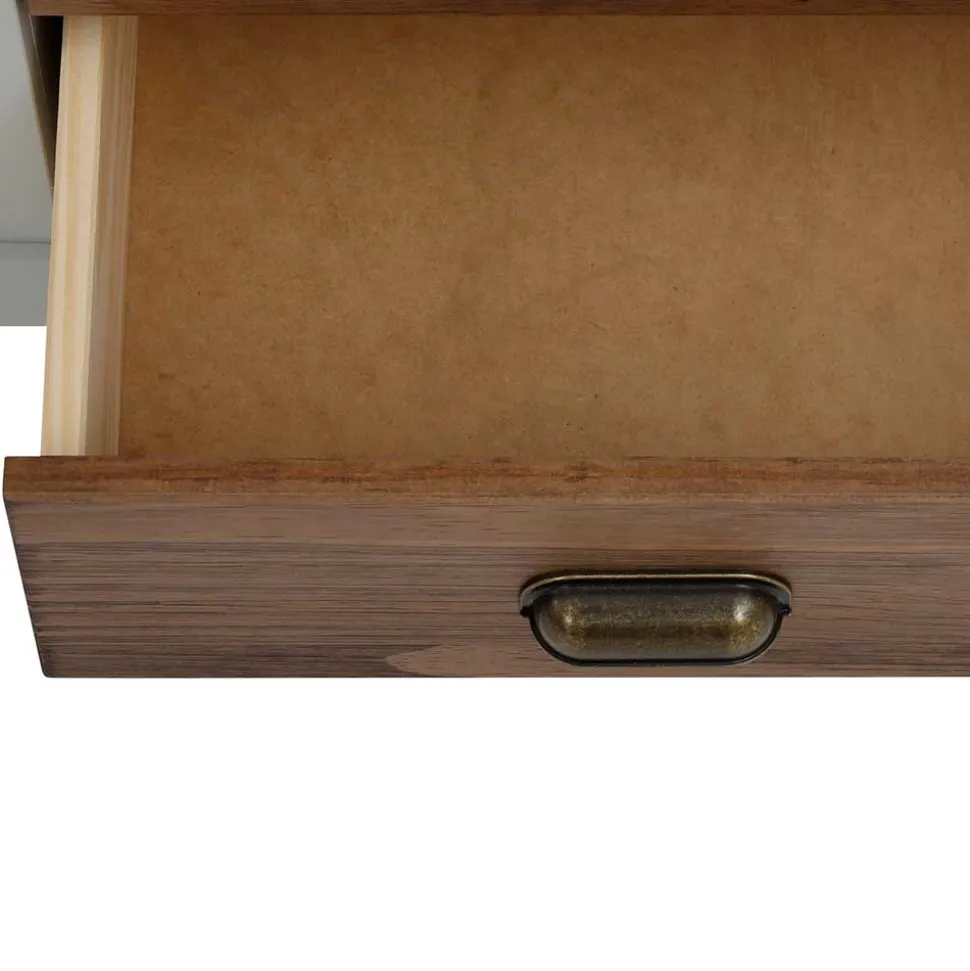 Landhaus Highboard in Holz Braun und Grau - Veproma