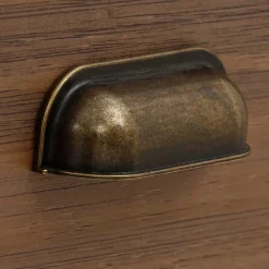 Landhaus Highboard in Holz Braun und Grau - Veproma