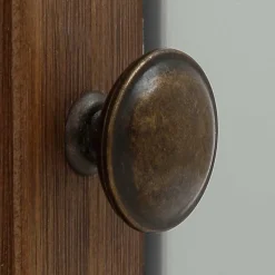 Landhaus Highboard in Holz Braun und Grau - Veproma