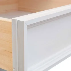 Landhaus Highboard in Weiß und Nussbaum Braun - Manipur