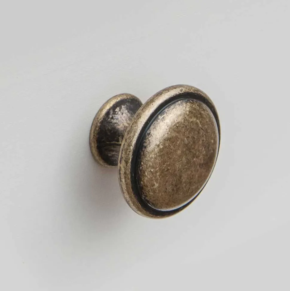 Landhaus Highboard in Weiß und Nussbaum Braun - Manipur