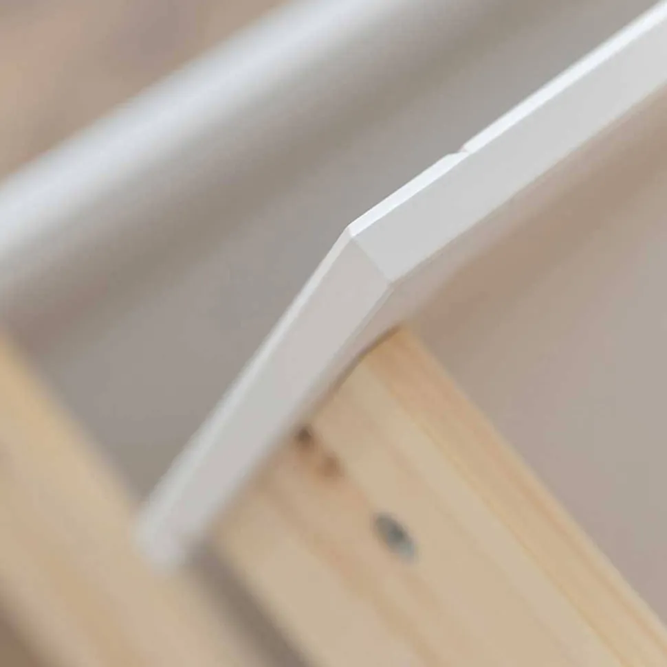 Landhaus Highboard in Weiß & Kiefer Natur - Saluts