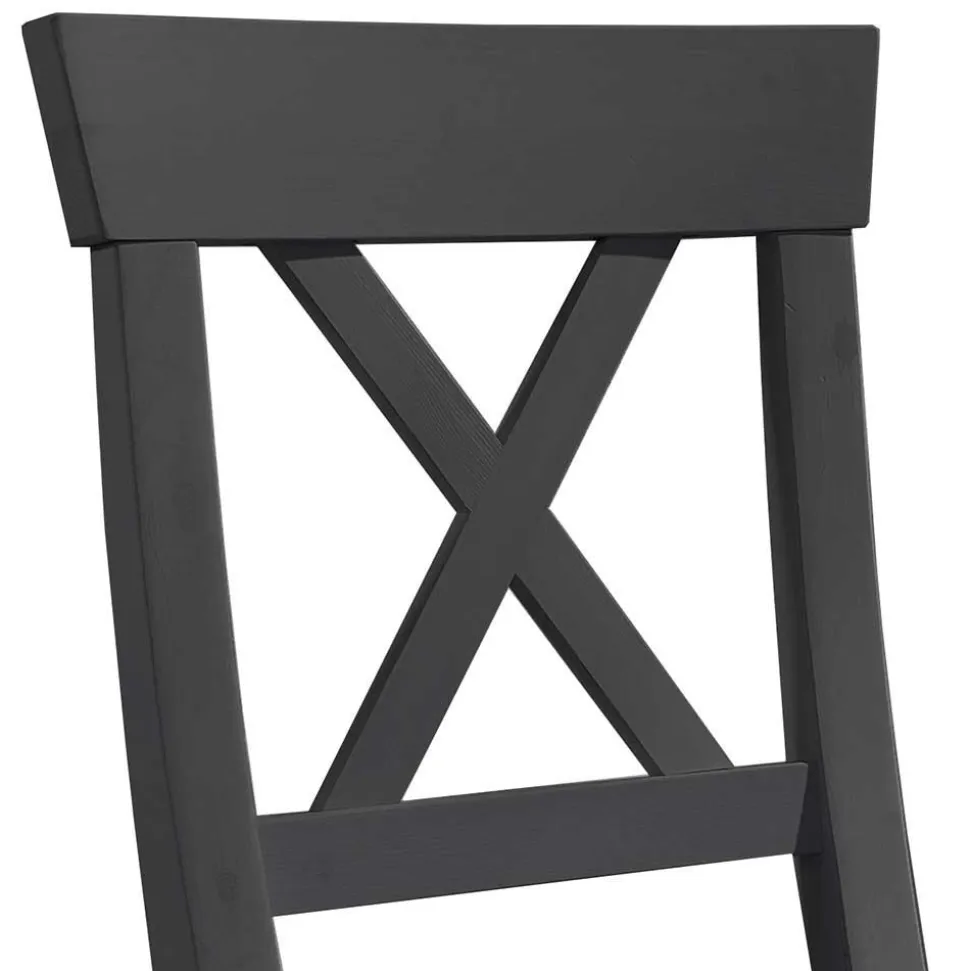 Landhaus Holz Essgruppe in Grau - Ustricia (siebenteilig)