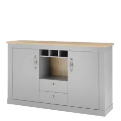 Landhaus Kommode in Lichtgrau - Buleta