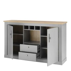 Landhaus Kommode in Lichtgrau - Buleta