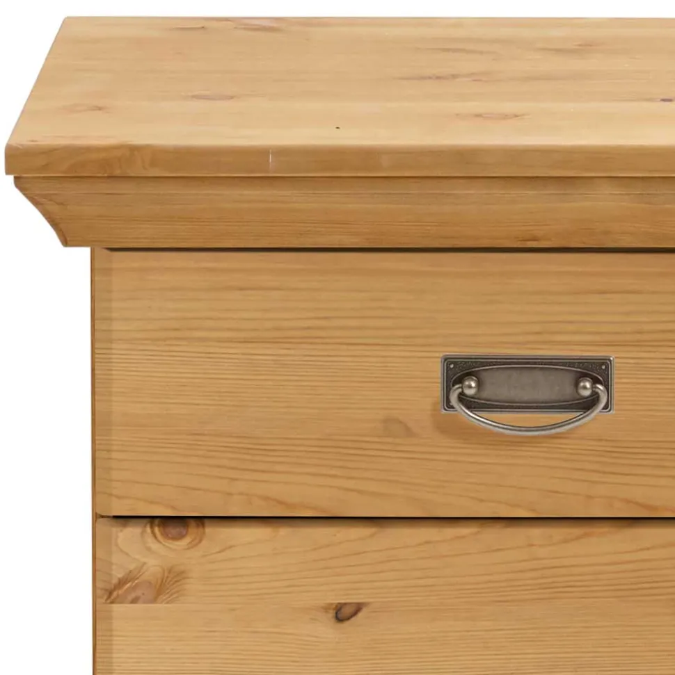 Landhaus Nachtkommode in Kiefer Lauge - Piatra