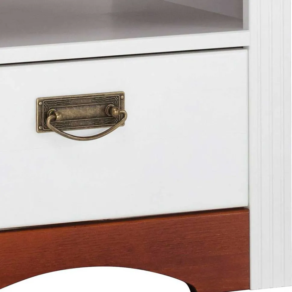 Landhaus Nachttisch zweifarbig - Beapta