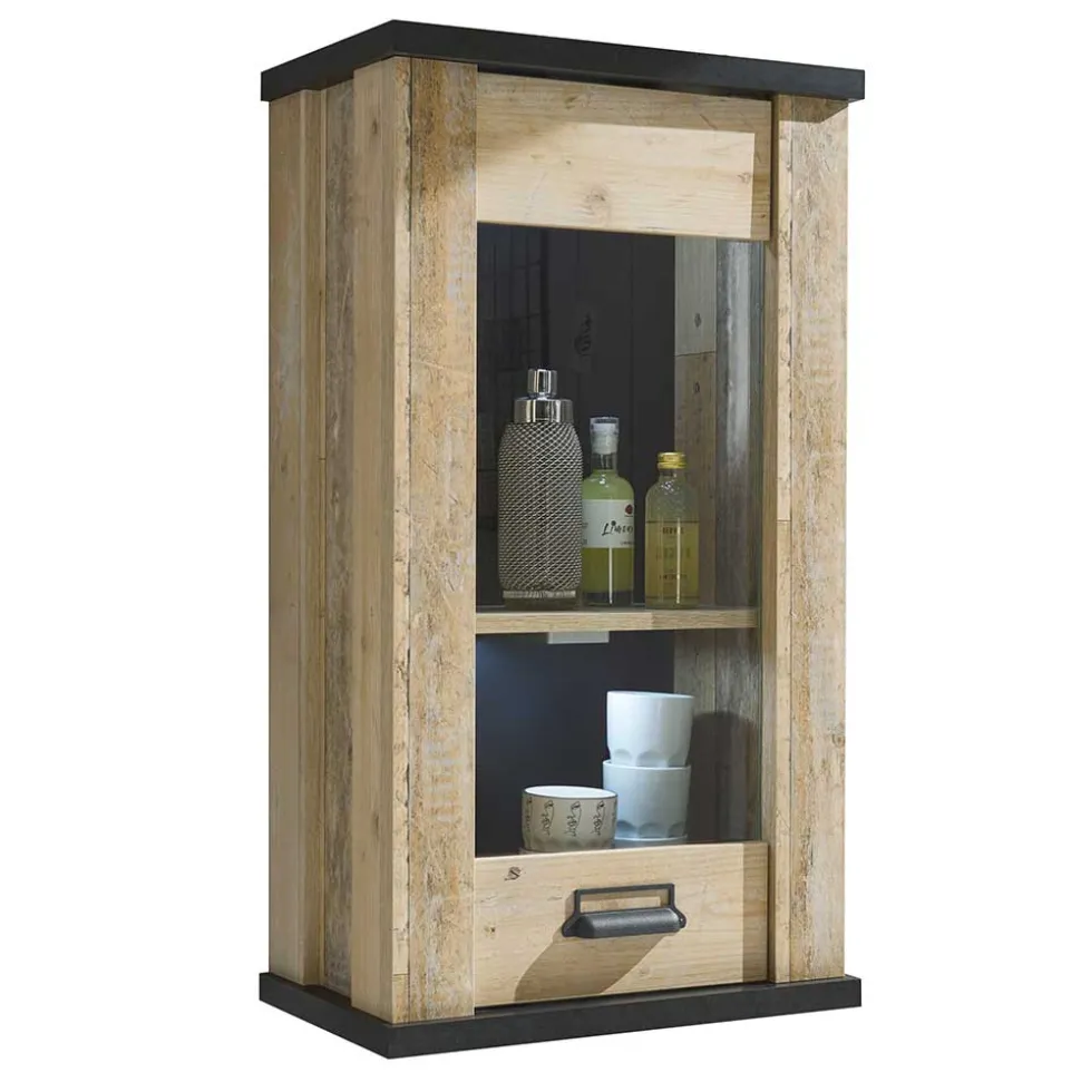 Landhaus Oberschrank mit Glas Einsatz - Garisa