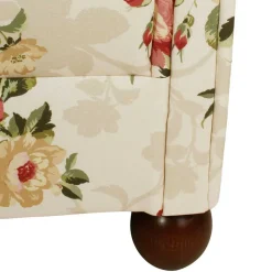 Landhaus Ohrenbackensessel mit Blumen Muster - Zavatraos