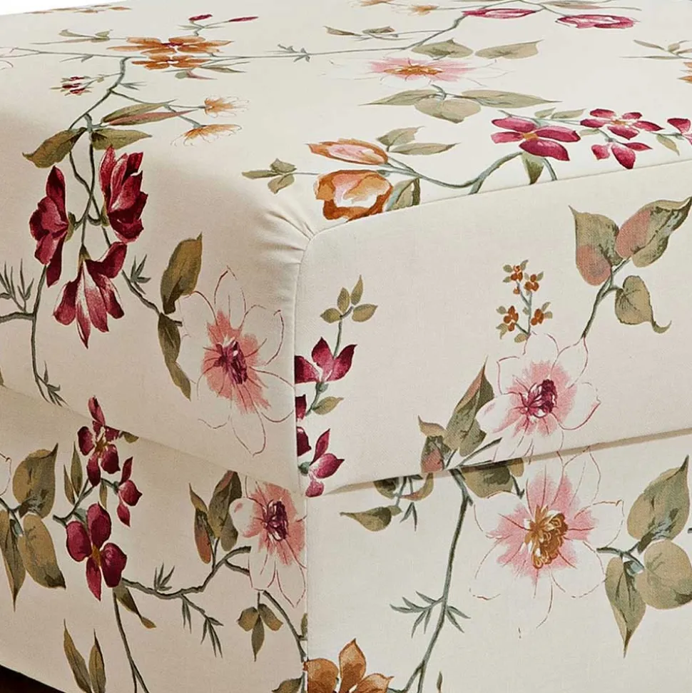 Landhaus Ohrensessel mit Blumen Stoff - Diazaja